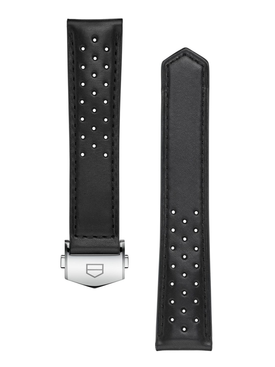 TAG Heuer Accessories | Tag Heuer Carrera 39Mm Black Perforated Leather Strap