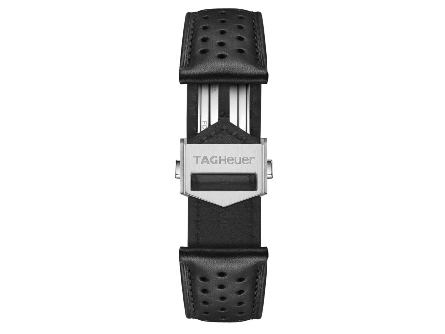 TAG Heuer Accessories | Tag Heuer Carrera 39Mm Black Perforated Leather Strap