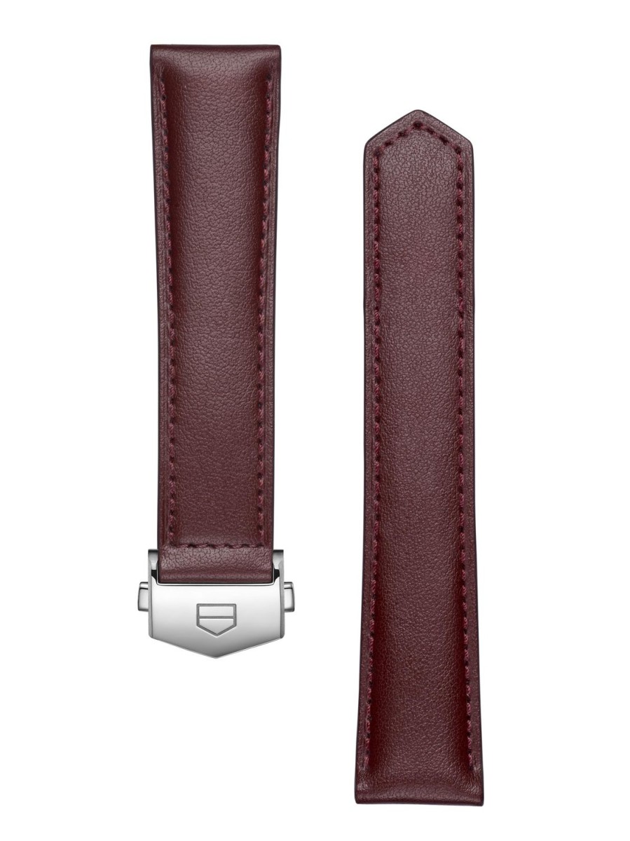 TAG Heuer Accessories | Tag Heuer Carrera 39Mm Burgundy Leather Strap