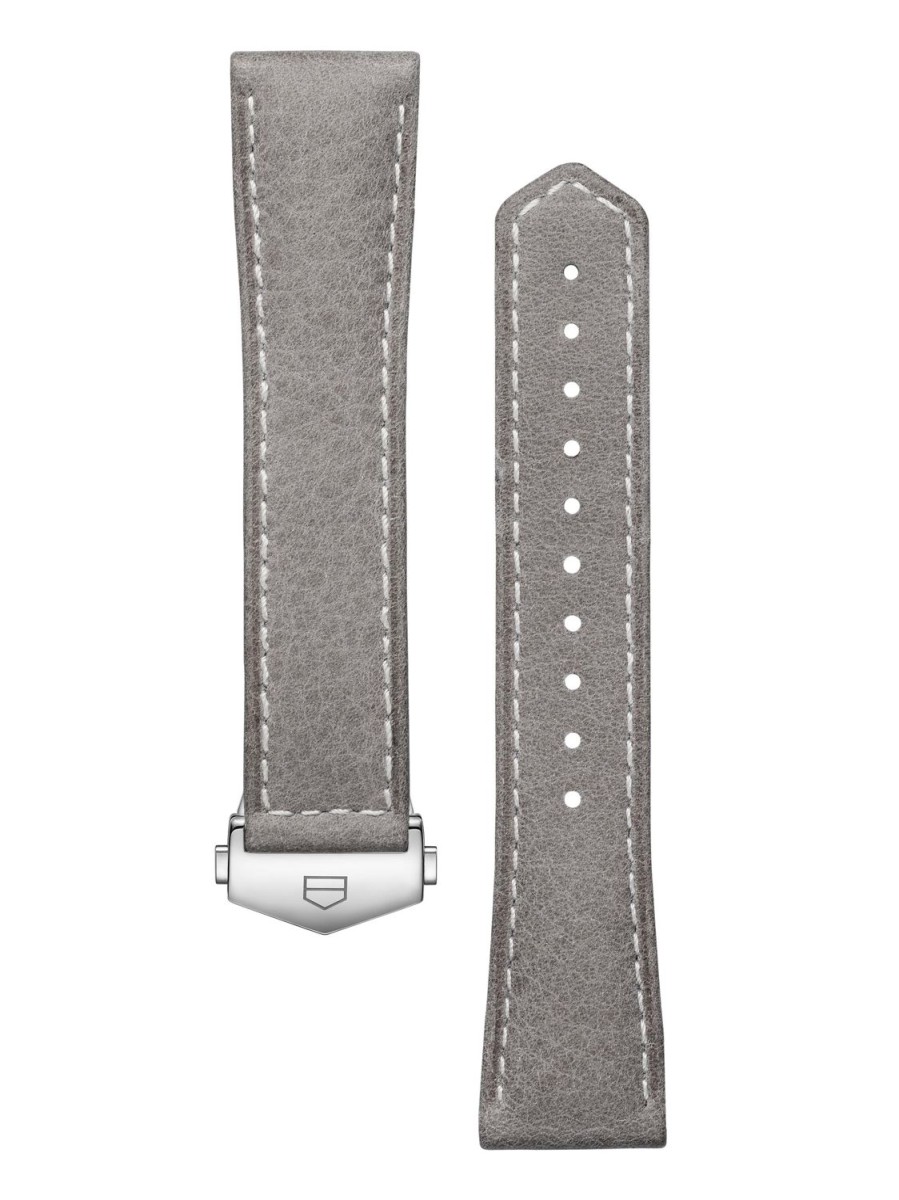 TAG Heuer Accessories | Tag Heuer Carrera 36Mm Grey Leather Strap