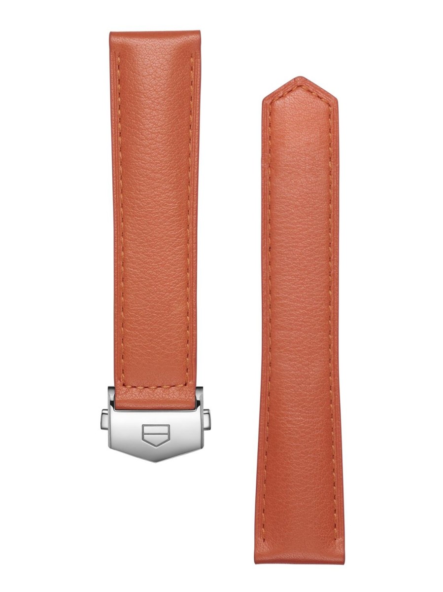 TAG Heuer Accessories | Tag Heuer Carrera 39Mm Orange Leather Strap