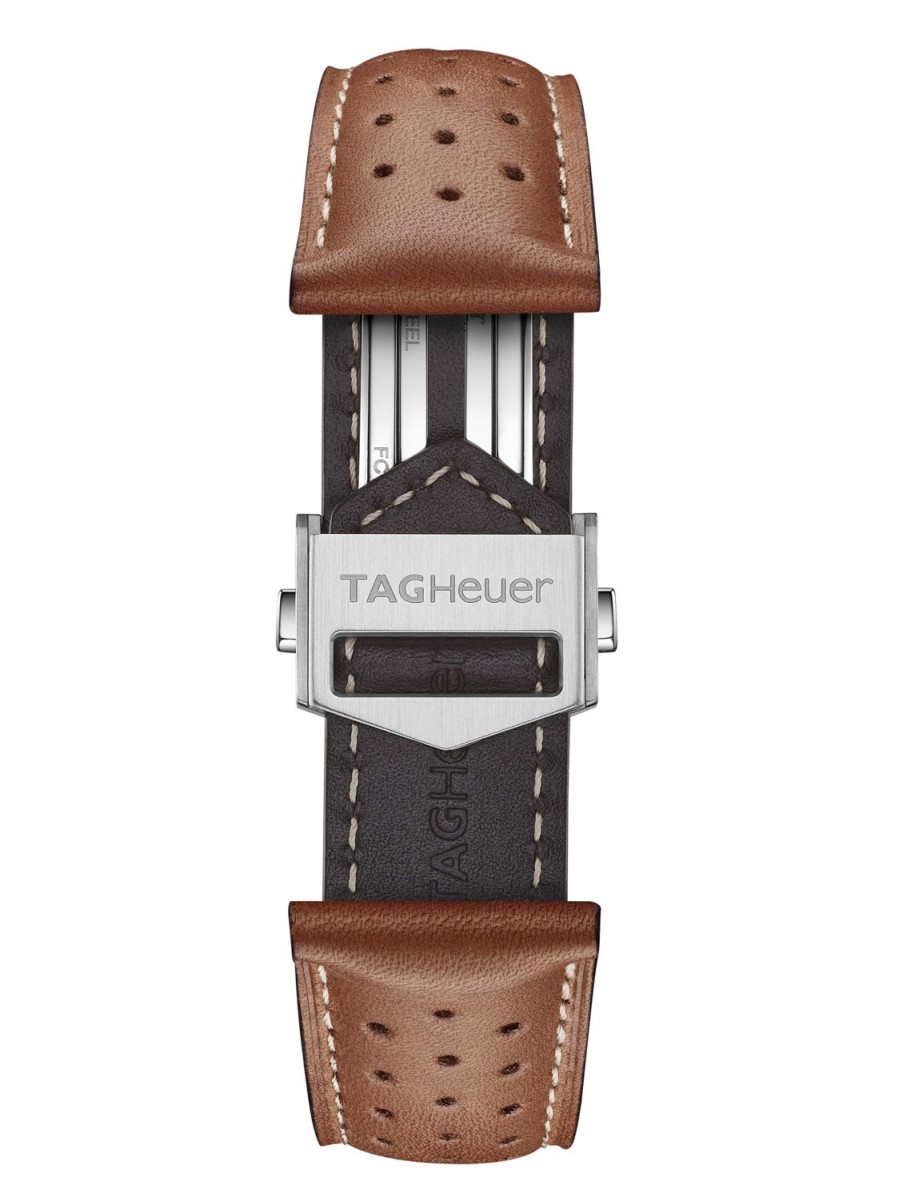 TAG Heuer Accessories | Tag Heuer Carrera 39Mm Brown Perforated Leather Strap